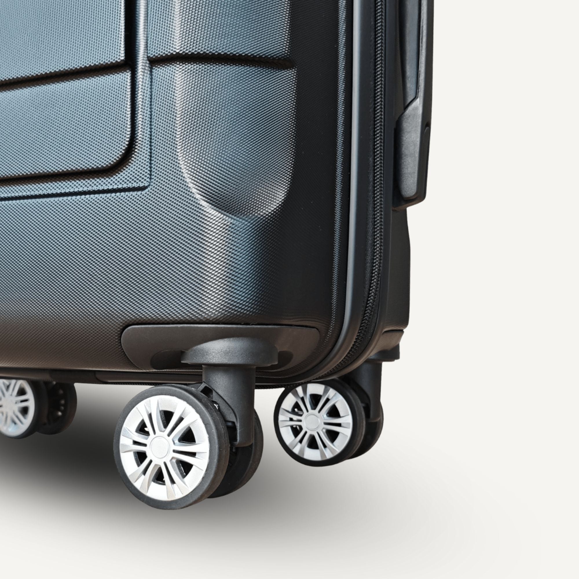 Large Black Check - In Suitcase - Fly First